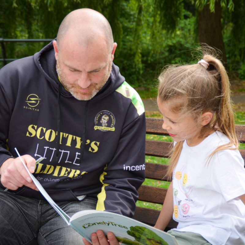 professional at Scotty's Little Soldiers working with a bereaved military child or young person.