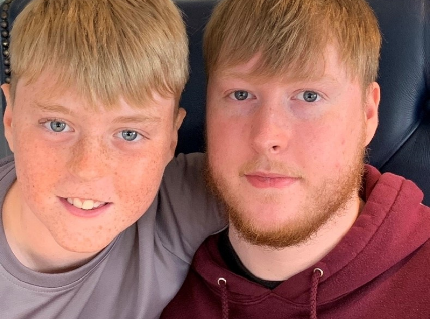 Bereaved military children and young people, Ben and his brother Aidan